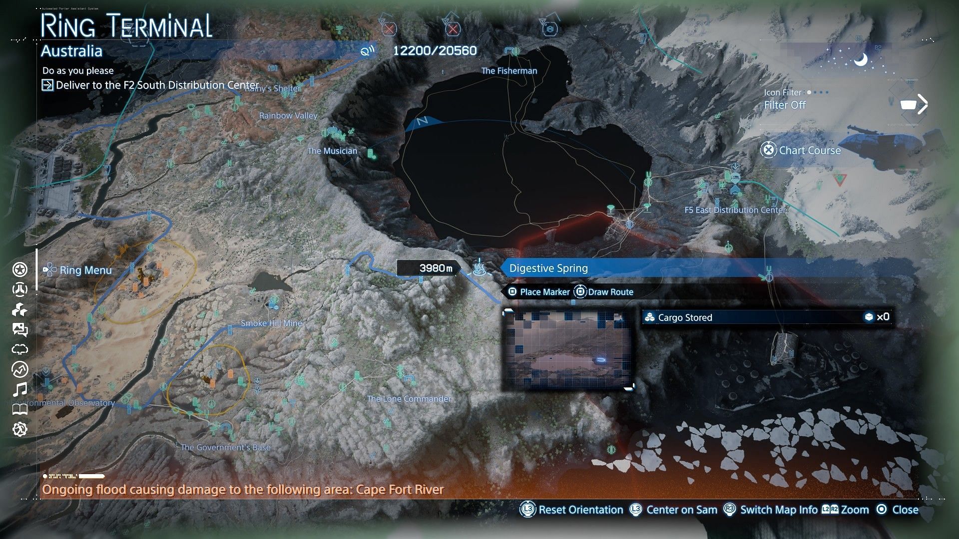 Digestive Spring's whereabouts (Image via Sportskeeda Gaming || Sony Interactive Entertainment)